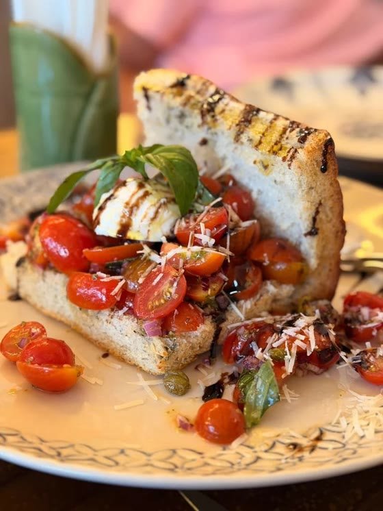 Bruschetta Tricolore at Artista Cucina, Canggu